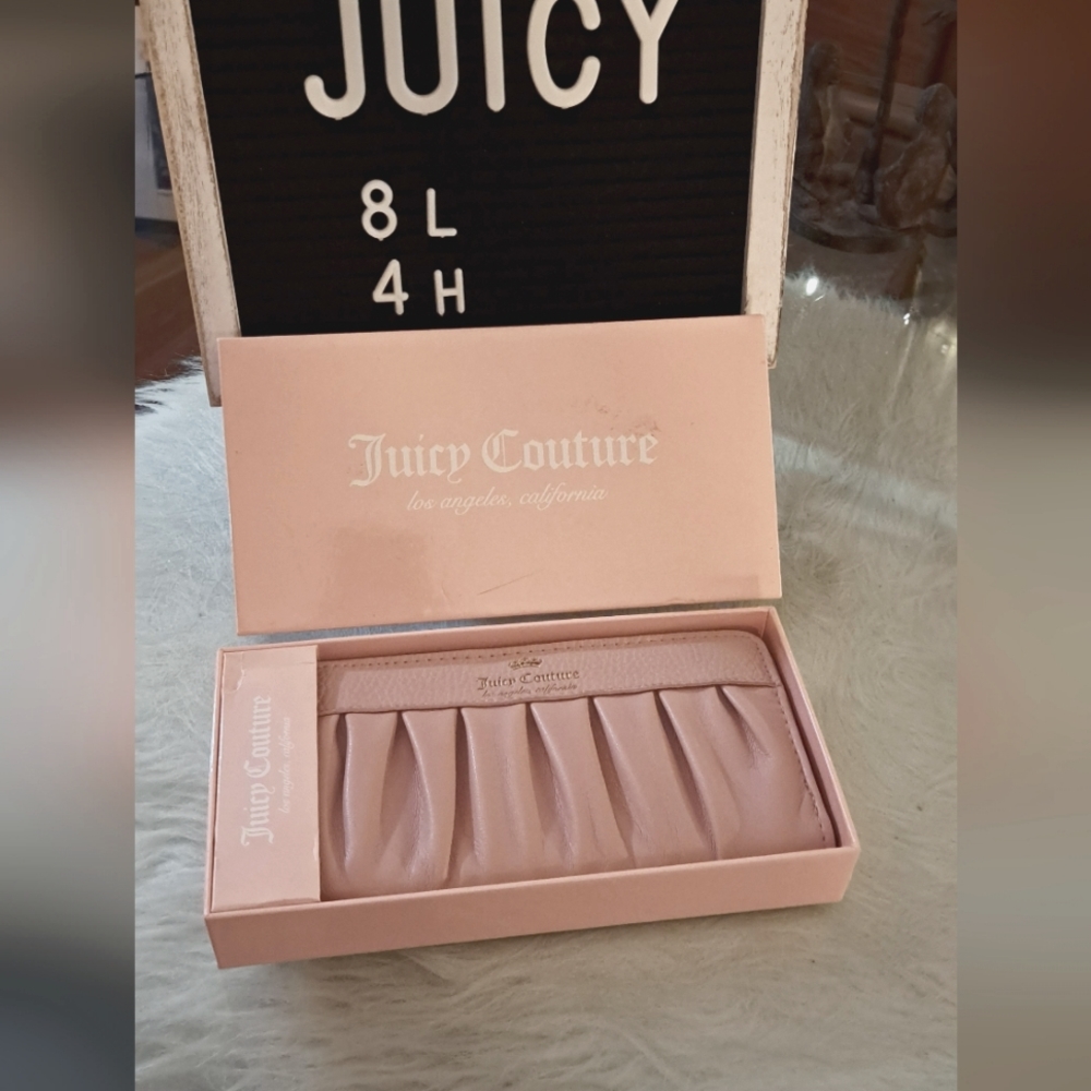 Juicy Couture Pink Pleated Wallet